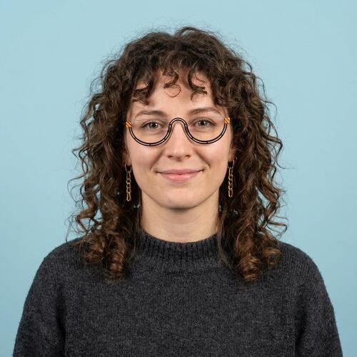 Sophia Black Oval Glasses