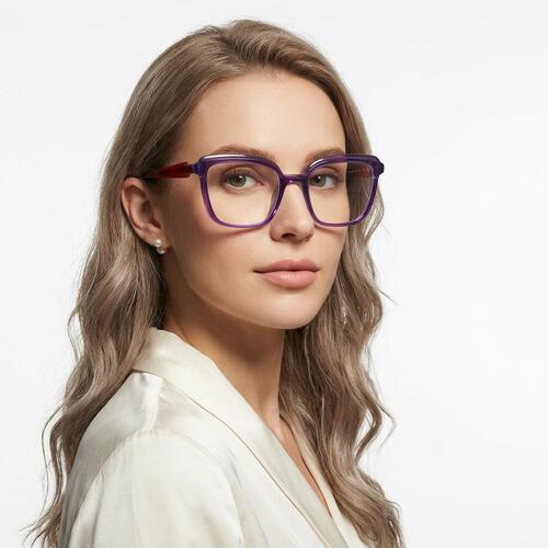 Carter Gafas Cuadradas Moradas