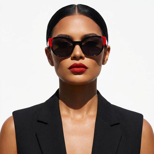 Mysti Gafas de sol Cat Eye Negras