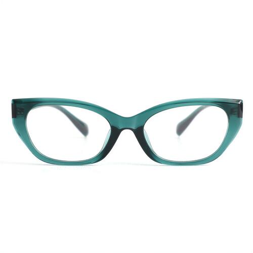 Faithe Green Cat Eye Glasses