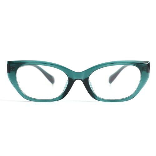 Faithe Green Cat Eye Glasses