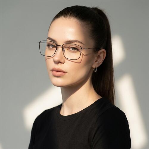 Declan Black Rectangle Glasses