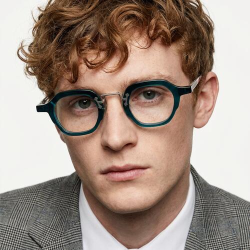 Ivan Blue Square Glasses