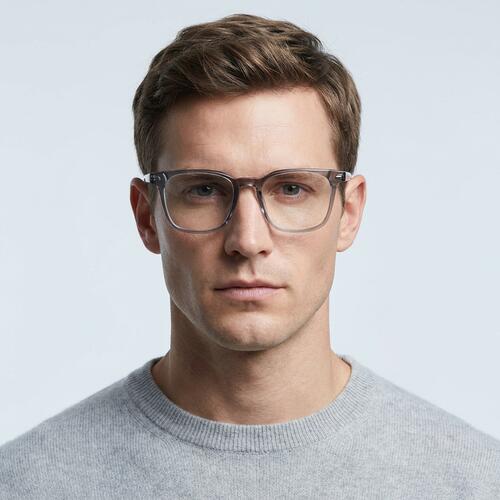 Dunbar Graue Quadratische Brille