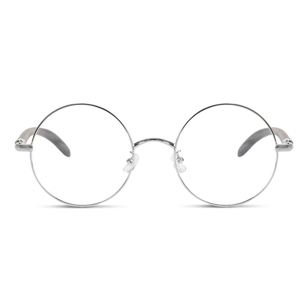 Rodney Silberne Runde Brille