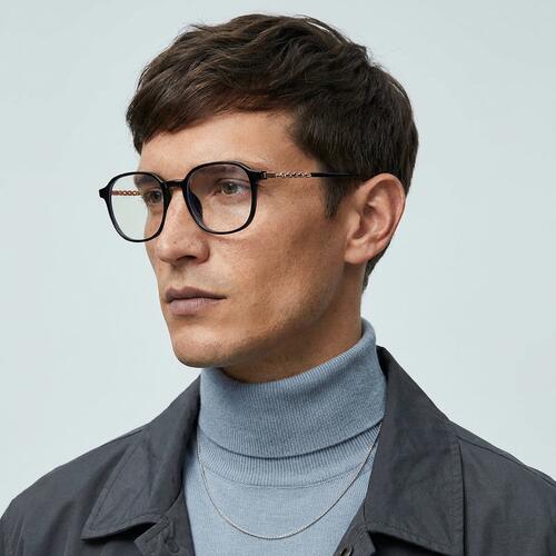 Marguerite Schwarze Quadratische Brille