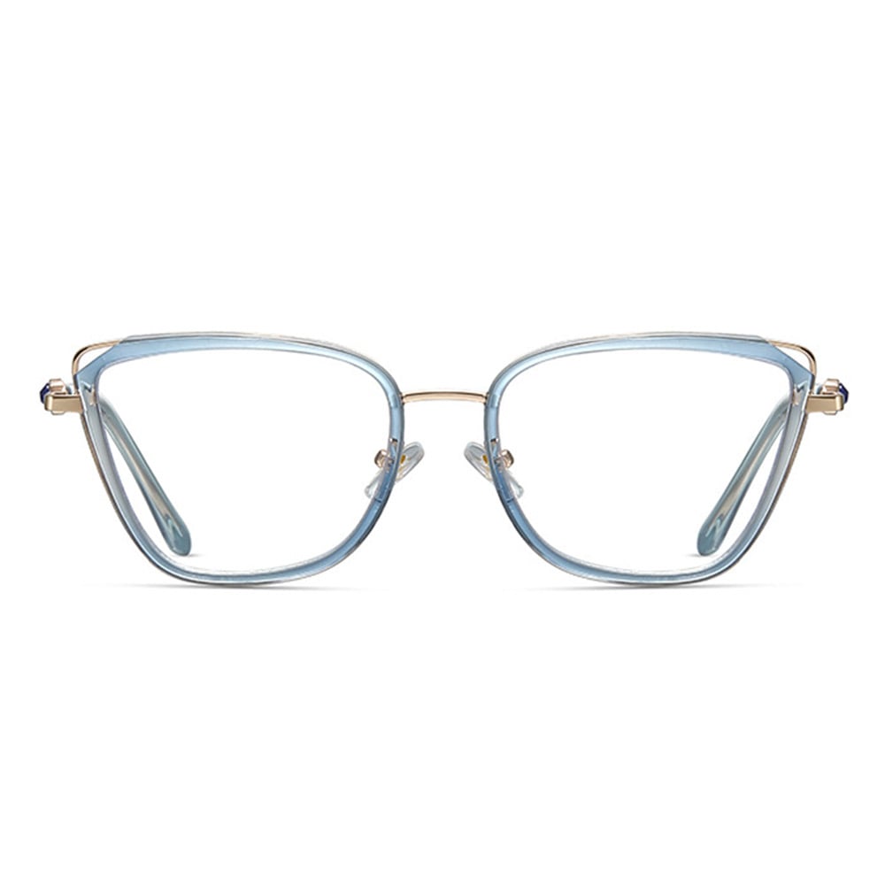 Nelly Blue Cat Eye Glasses