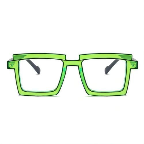 Flossie Grüne Quadratische Brille