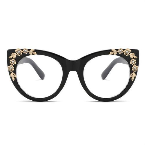Earu Black Cat Eye Glasses