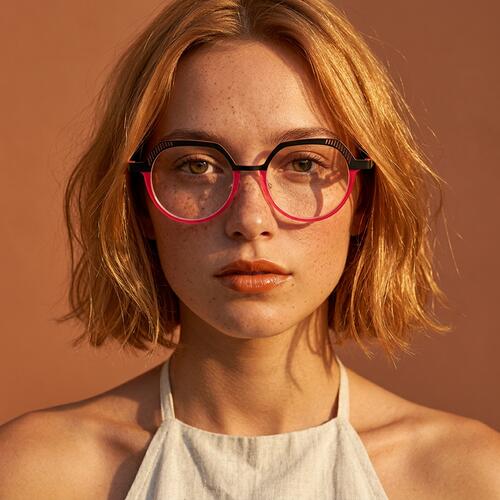 Jessi Gafas Redondas Rosas
