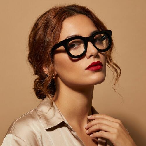 Bors Black Square Glasses