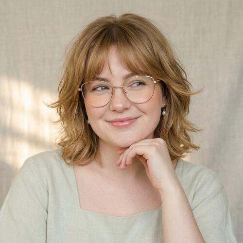 Fern Gold Cat Eye Glasses