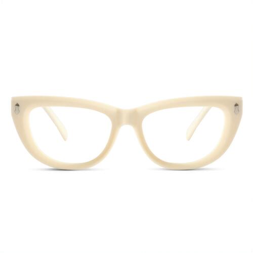 Rhys Beige Cat Eye Brille