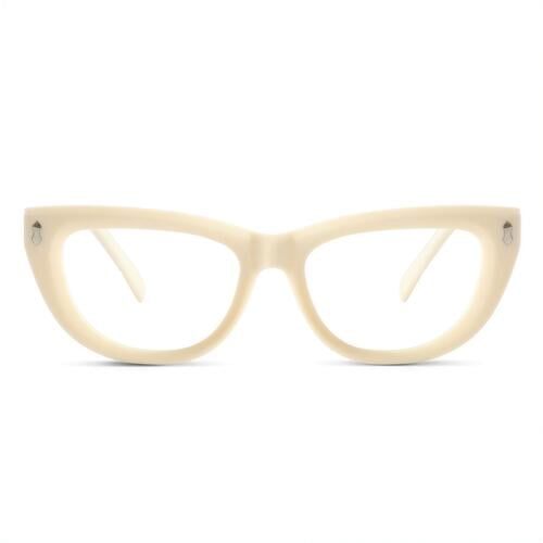 Rhys Beige Cat Eye Brille