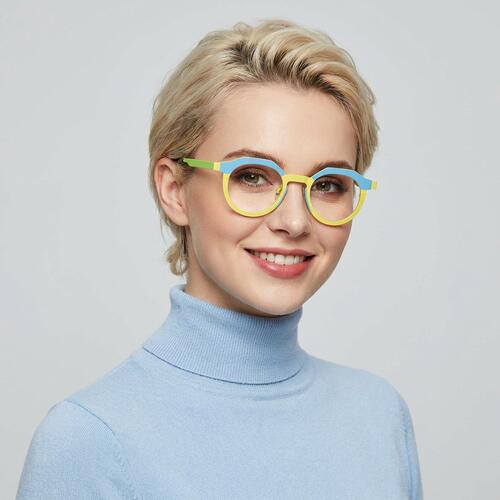 Charles Yellow Round Glasses
