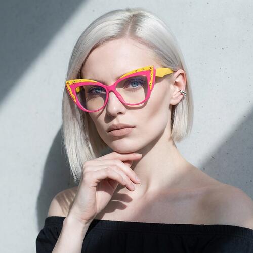 Idelle Pink Cat Eye Glasses
