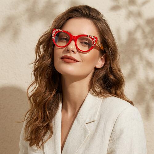 Earu Red Cat Eye Glasses