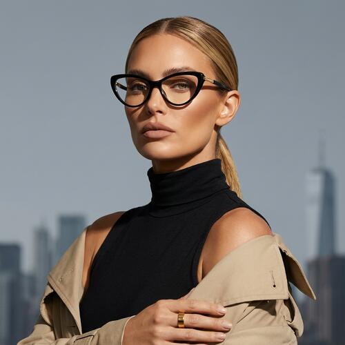 Natividad Black Cat Eye Glasses