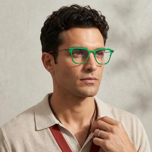 Bartholome Gafas Cuadradas Verdes