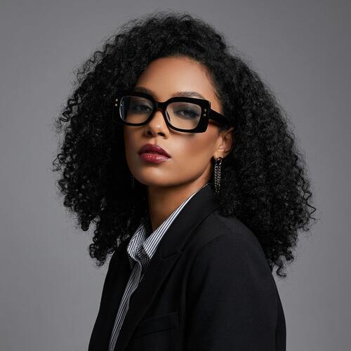 Huggins Gafas Cuadradas Negras