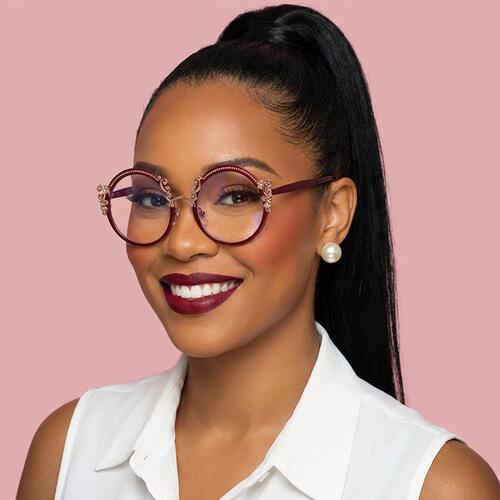 Juliana Gafas Redondas Rojas