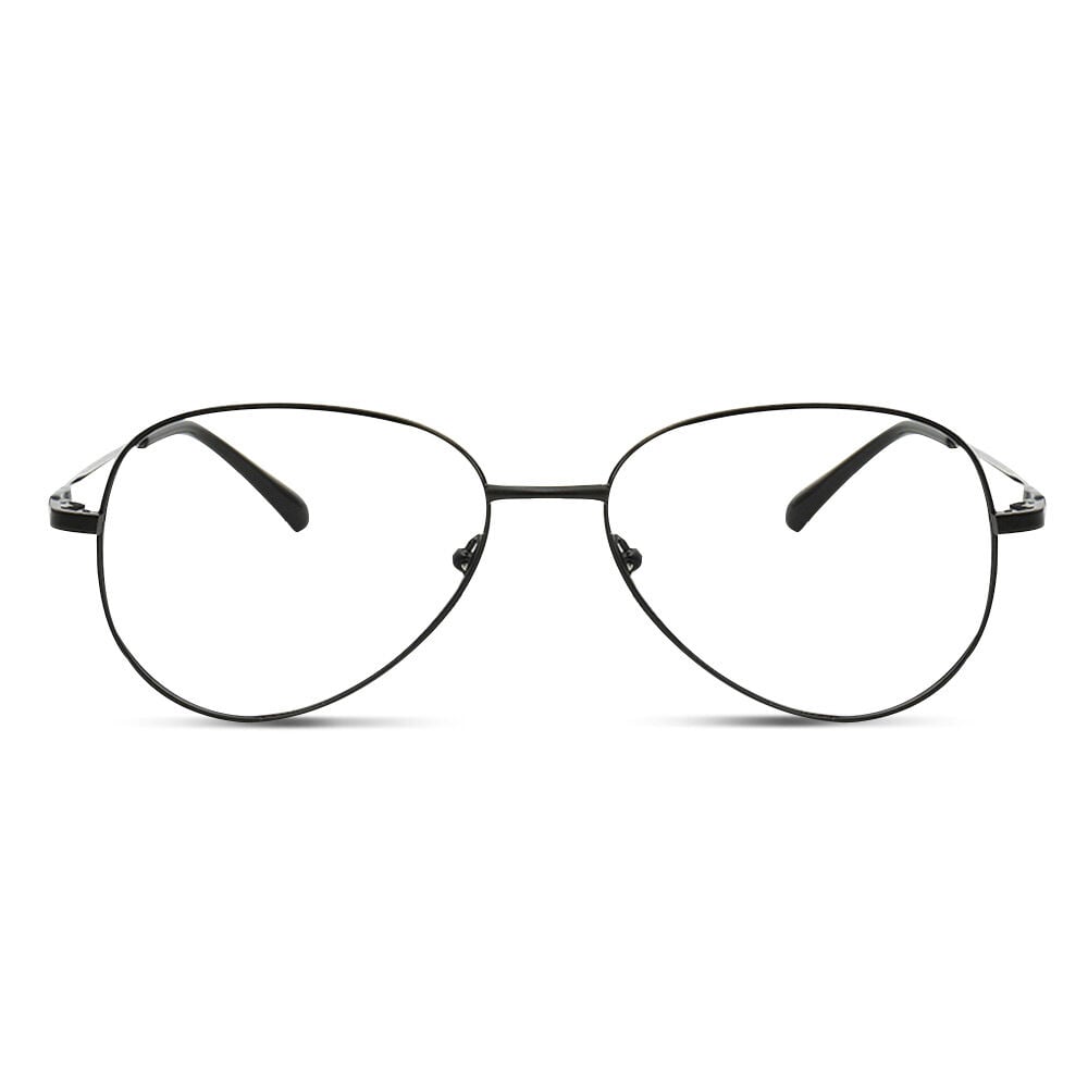 Hutt Black Aviator Glasses