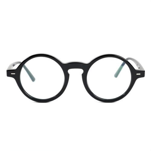 Aurora Black Round Glasses