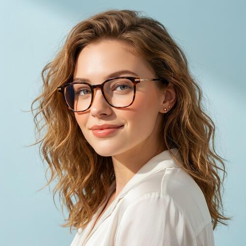Margaret Tortoise Square Glasses