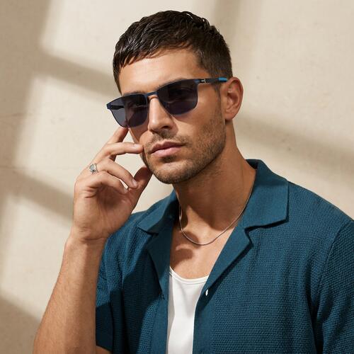 Eden Gafas de sol Cuadradas Azules
