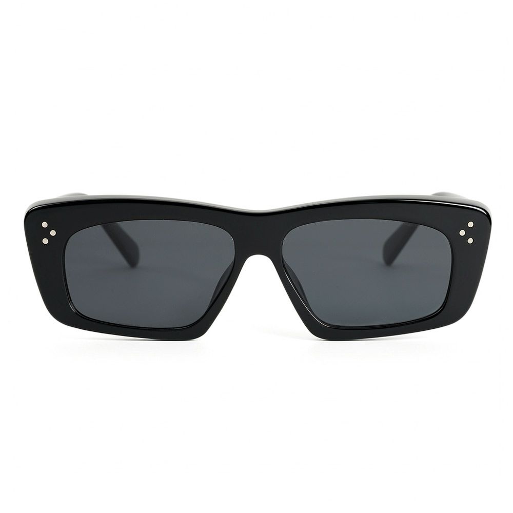 Albert Schwarze Rechteckige Sonnenbrille