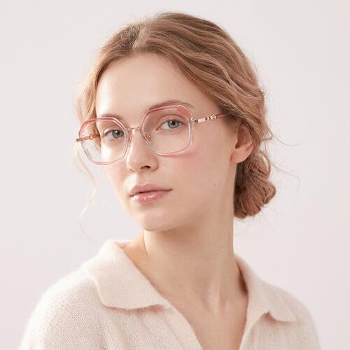Wells Lunettes Carrées Champagne