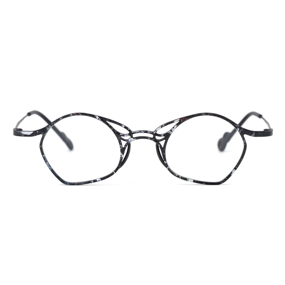 Alda Schwarze Runde Brille
