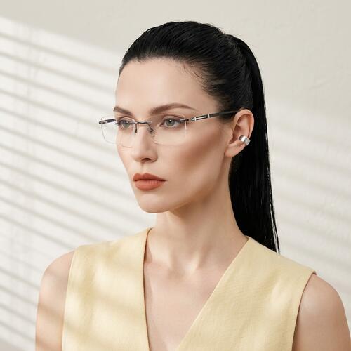 Lucien Gafas Rectangulares Grises
