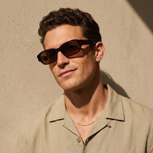 Cooper Occhiali da sole Rettangolari Marroni