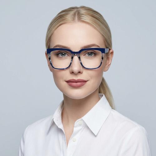Romeo Gafas Cuadradas Azules
