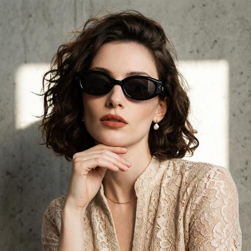 Carl Gafas de sol Cat Eye Negras