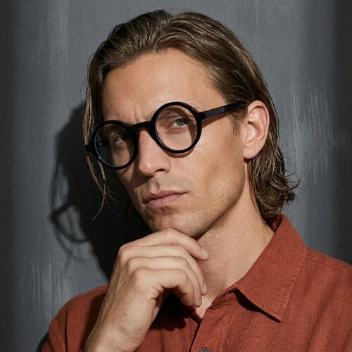 Amadeo Lunettes Rondes Noires