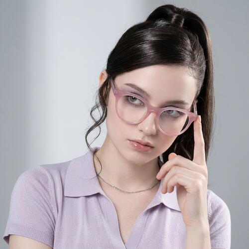 Lauren Pink Round Glasses