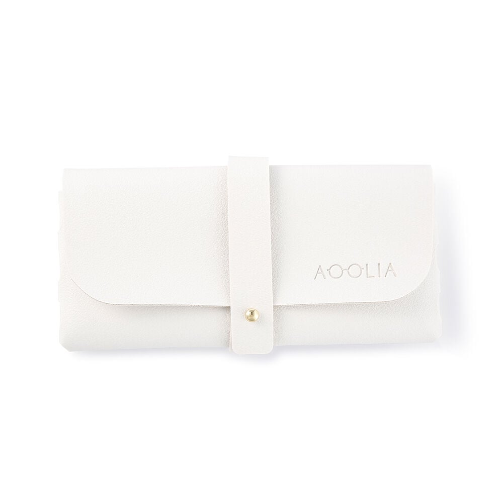 Man-made Leather Eyeglasses Case (White)