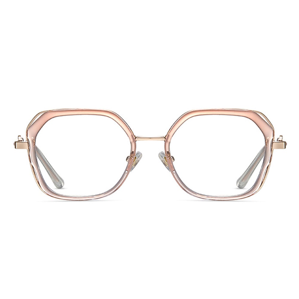 Wells Pink Square Glasses