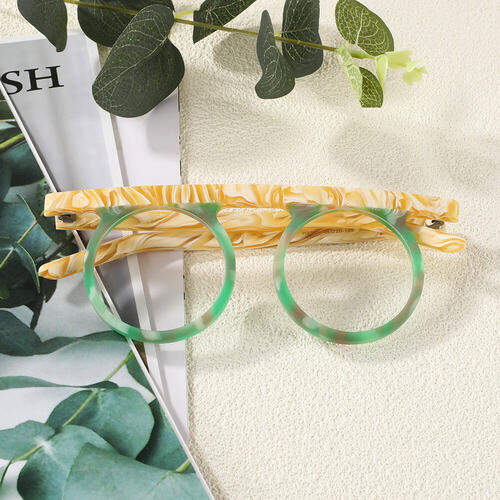 Danielle Green Round Glasses