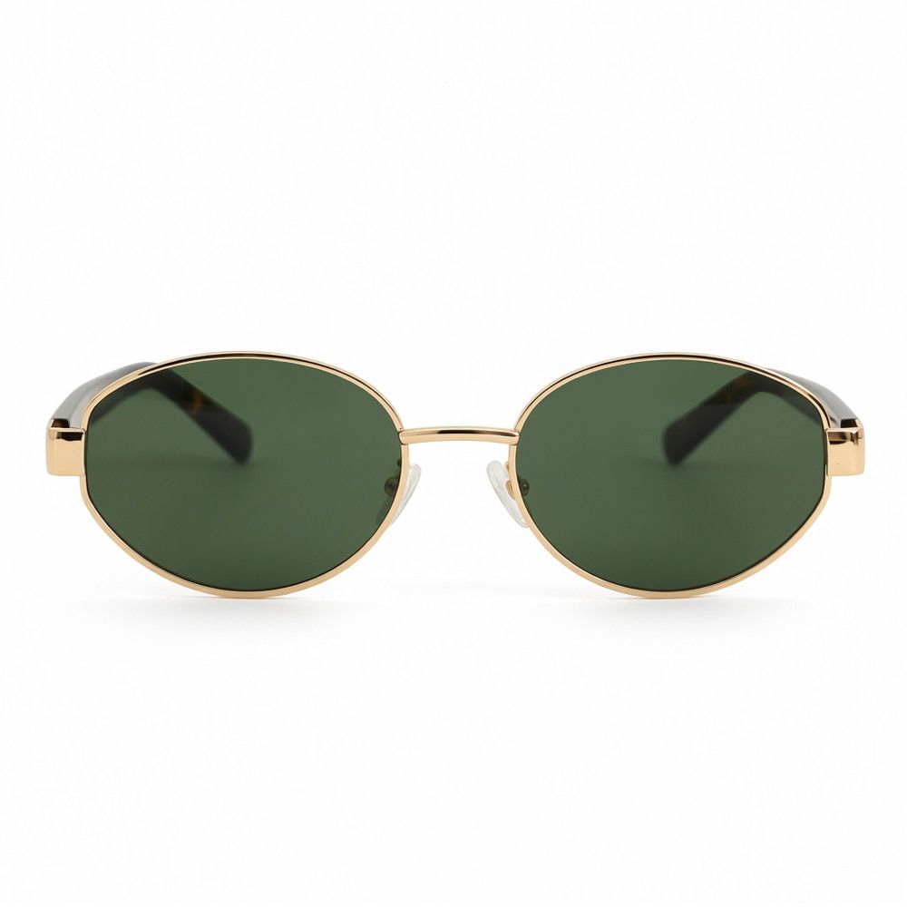 Ryan Goldene Ovale Sonnenbrille