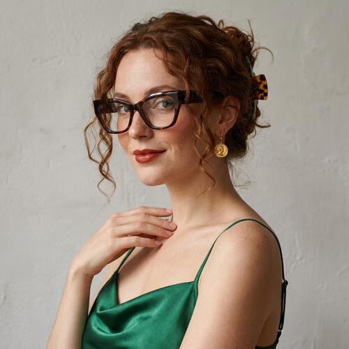 Erin Tortoise Cat Eye Glasses