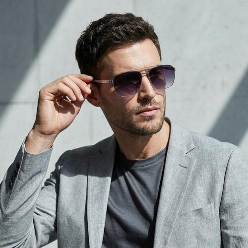Waters Silberne Pilot Sonnenbrille