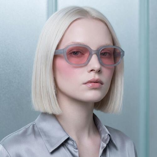 Zoe Gafas de sol Rectangulares Grises