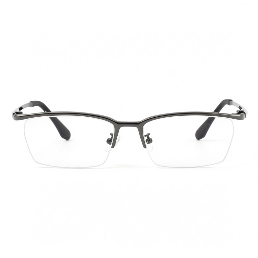 Dennis Gray Rectangle Glasses