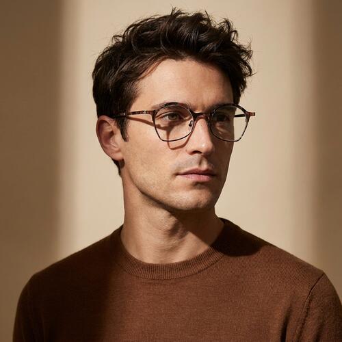 Dixon Brown Round Glasses