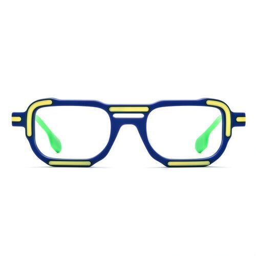 Baker Blaue Pilot Brille