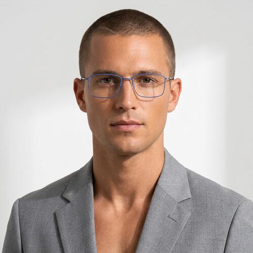Declan Gafas Rectangulares Azules