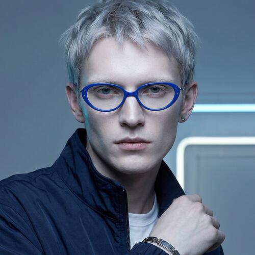 Taylor Blue Cat Eye Glasses